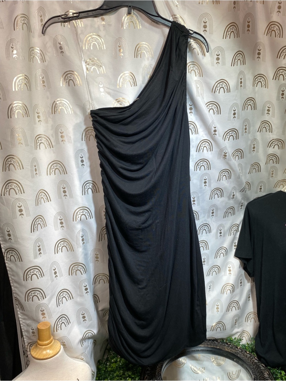 Target Black One-Shoulder Draped Women’s Dress